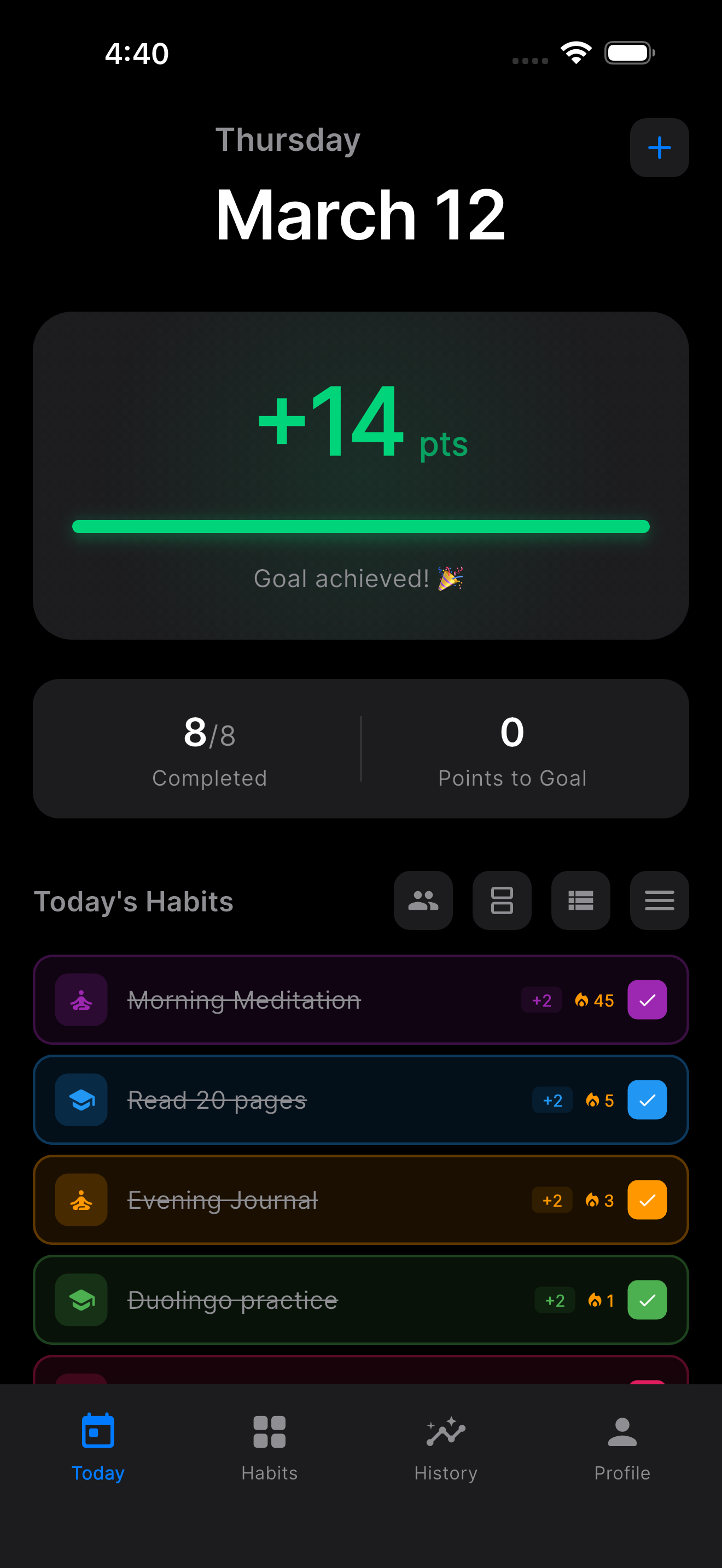 Summit app screenshot